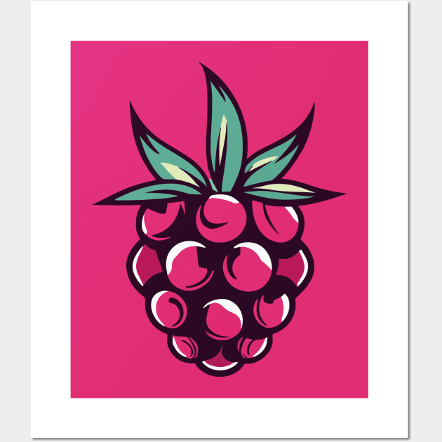 Sweet Raspberry Wall Art by CatCoconut-Art